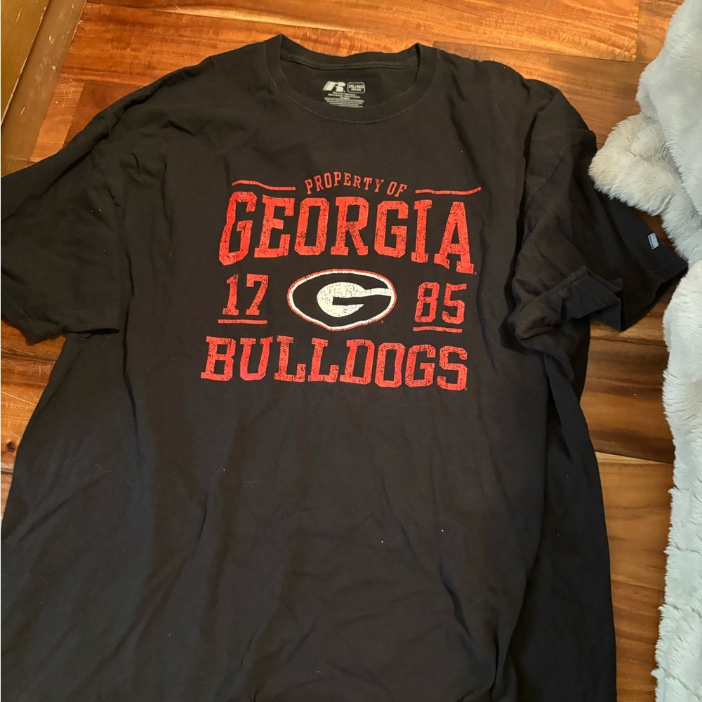 Russell Athletic Black Georgia Bulldogs Tee 0140‎